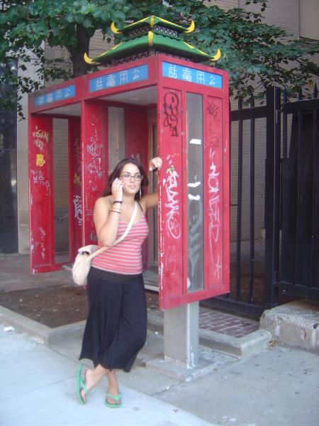 Une cabine telephonne de chinatown